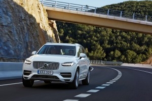 The new Volvo XC90 T8 Twin Engine petrol plug-in hybrid driven in Tarragona, Spain